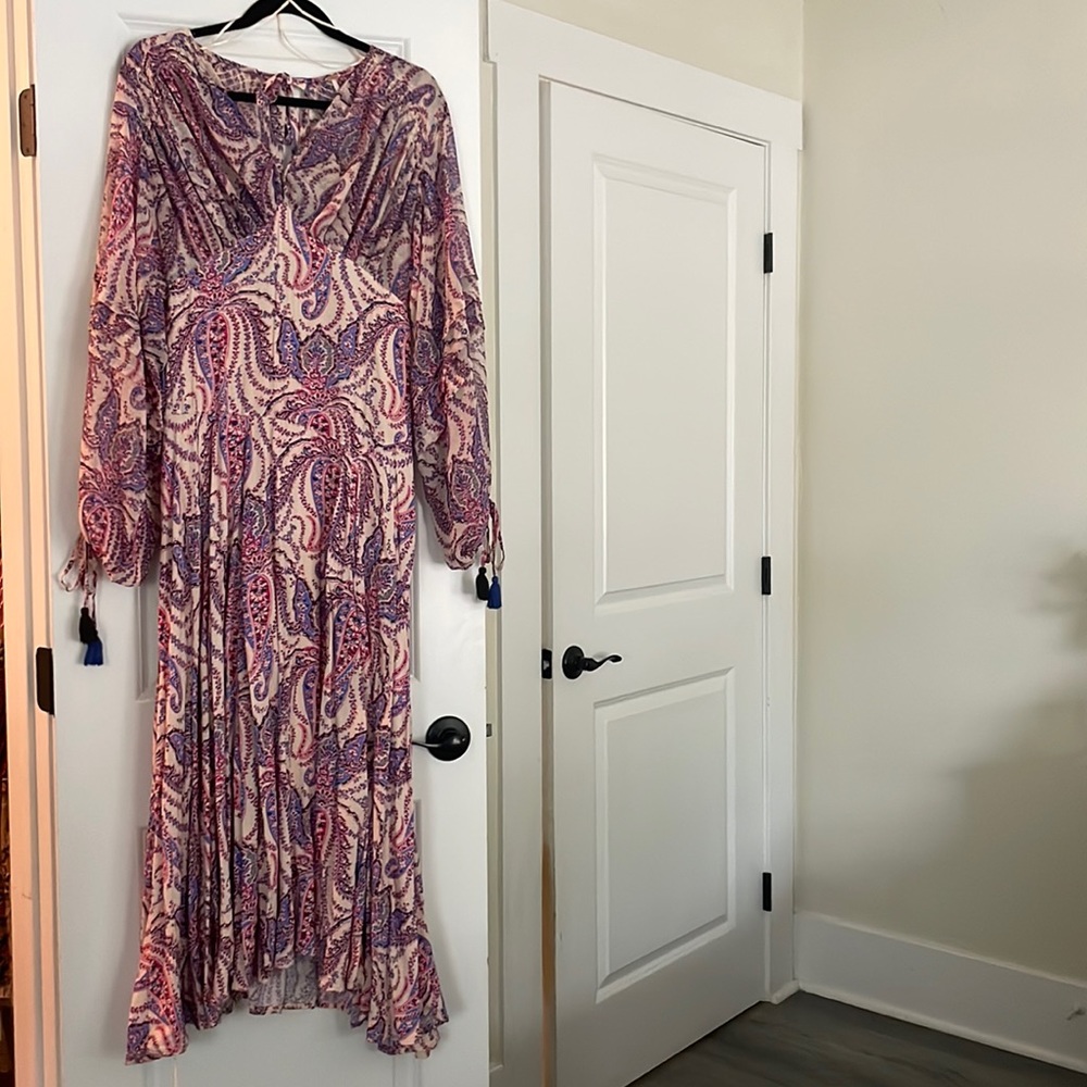 Free people paisley purple dress